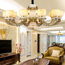 GobekUsa All Copper Jade Chinese Chandelier: Modern & Simple Living Room Lighting
