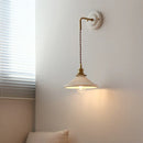 GobekUsa Adjustable LED Wall Sconce Lamp Stripe Ceramic Copper Mirror Bedside