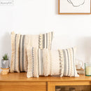 GobekUsa Bohemian Beige Cushion Cover for Home Decor Sofa Bed 30x50cm/45x45cm