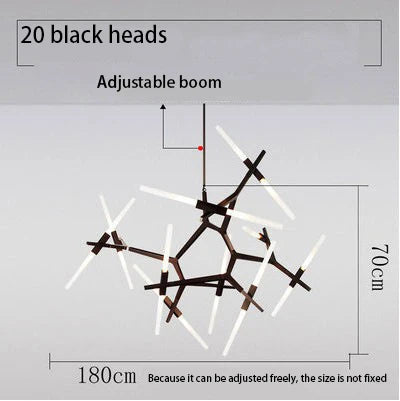 GobekUsa LED Chandelier: Modern Gold Black Ceiling Pendant for Kitchen Dining Living Bedroom, photo 18 of 20