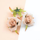 GobekUsa Artificial Silk Roses Head Set for Wedding Home Decor DIY Wreath & Christmas