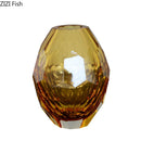 GobekUsa Amber Glass Vase for Desk Decoration and Floral Arrangement