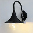 GobekUsa Black Outdoor Wall Lamp for Country Garden Villa Aisle Balcony Lighting