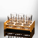 GobekUsa Clear Glass Liquor Cup Set 2oz Chinese Spirit Drinking Glasses with Graduated Line