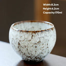 GobekUsa 170ml Ceramic Coffee Cup Kung Fu Tea Cups Pottery Drinkware Egg Style