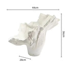 GobekUsa Irregular Resin Flower Vase Home Decor Floral Arrangement Sculpture