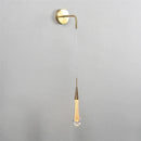 GobekUsa Crystal Droplet Wall Lamp: Nordic Luxury LED Art Deco Light for Modern Living Room