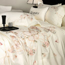 GobekUsa Luxe Butterfly Flowers Embroidery Bedding Set 800TC Egyptian Cotton Duvet Covers Sheets Pillowcases