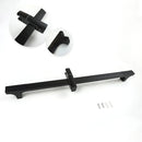GobekUsa Black Shower Slider Adjustable Rail Set 3 Functions Simple Style 1.5M Hose