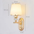 GobekUsa Crystal Bedside Wall Sconce - Modern Minimalist LED Wall Light - 12W E14