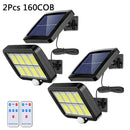 GobekUsa 160COB Solar Outdoor Wall Lights Motion Sensor Remote Control Garden Street