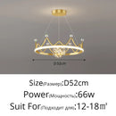 GobekUsa LED Gypsophila Chandelier for Modern Living Room Decor - Crown Ceiling Pendant Light