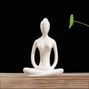 GobekUsa Abstract Yoga Figure Porcelain Statue Home Decor Sculpture