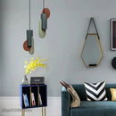 GobekUsa Green Cylindrical LED Pendant Light - Nordic Modern Single Head Hanging Lamp