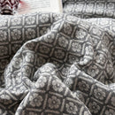 GobekUsa Linen Cotton Jacquard Bedding Set with Duvet, Sheet, and Pillowcases