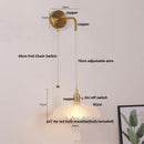 GobekUsa LED Wall Lights Bar Bedroom Study Clear Glass Bedside Lamp Modern Stair Light Fixtures