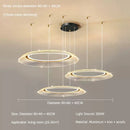 GobekUsa LED Ring Ceiling Chandelier: Luxury Villa Pendant Light for Living & Dining Rooms