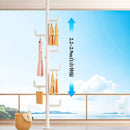 GobekUsa Clothing Storage Hanging Rail Coat Rack for Bedroom and Living Room
