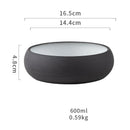 GobekUsa Japanese Ceramic Round Bowl - Restaurant Tableware and Household Snack Fruit Dessert Bowl