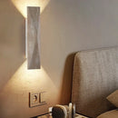 GobekUsa Double LED Wall Lamp Sconce Yellow Cave Stone Iron Canopy Mirror Light