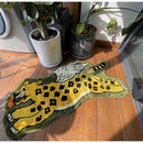GobekUsa Flying Tiger Leopard Hand Tufted Rug 50x100cm Luxurious Animal Shaped Carpet