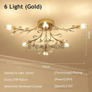 GobekUsa Crystal Ceiling Chandelier LED Light Fixture for Living Room Bedroom Kitchen