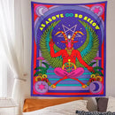 GobekUsa Baphomet Tarot Witchcraft Tapestry Wall Hanging Occult Home Decor