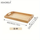 GobekUsa 1PCS Rectangular Wooden Trays - Multipurpose Kitchen Storage Organizer
