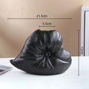 GobekUsa Fluffy Heart Vase: Ceramic Handicraft Home Decor Accessory