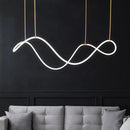 GobekUsa LED Long Hose Chandelier for Dining Room Kitchen Bar Pendant Lamp