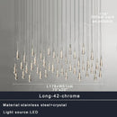 GobekUsa Crystal Ceiling Pendant Lights for Dining Room, Luxury Designer Foyer Decor Lighting