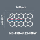 GobekUsa 6500K LED Hexagrid System for Workshop, Gym, Studio - 2 Year Warranty