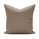 GobekUsa Brown Beige Faux Leather Cushion Cover 45x45cm for Home Sofa Living Room