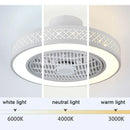 GobekUsa Bedroom LED Ceiling Fan Light with Remote Control - Small, Modern Chandelier