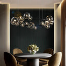 GobekUsa Glass Ball Pendant Chandelier for Kitchen Dining Living Room