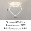 GobekUsa Heart Ceiling Light: Modern Hallway Aisle Entryway Lighting Fixture