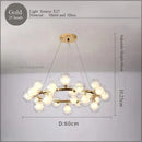 GobekUsa LED Glass Chandelier Pendant Lamp for Living Room Dining Room Lighting