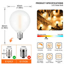 GobekUsa LED Globe String Lights with E12 Base for Outdoor Patio Garland