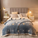 GobekUsa Double-Sided Fleece Wool Blanket