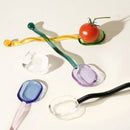 GobekUsa Glass Spoon Dessert Teaspoon Creative Coffee Spoon Set for Ice Cream