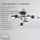 GobekUsa LED Ceiling Chandelier: Modern Light Fixture for Living Room, Bedroom, Hall - Indoor Home Decor