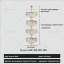 GobekUsa Crystal Duplex Chandelier: New Light Luxury Post-Modern Hall Lighting for High Living Room