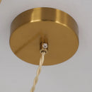 Japanese Ceramic Pendant Light in White and Bronze