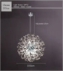 GobekUsa Dandelion Chandelier LED Sparkle Ball Crystal Lighting for Restaurant & Living Room