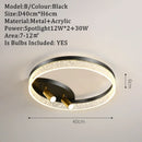 GobekUsa Gold LED Ceiling Lights Remote Control Dimmable Living Room Kitchen Lighting