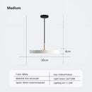 GobekUsa LED Study Disc Pendant Light for Bedroom Living Room Office Decor