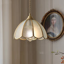 GobekUsa Antique Glass LED Pendant Lamp, Adjustable Loft Kitchen Light Fixture