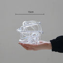 GobekUsa Glass Coil Wound Ball Ornament: Hand-made, Geometric, Transparent, Home Decoration