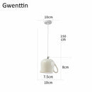 GobekUsa Ceramic LED Pendant Lights: Nordic Teapot Design for Modern Living and Kitchen.
