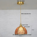 GobekUsa Crystal Glass LED Pendant: Tiffany Style Hanging Light for Living Room